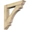 Ekena Millwork Merced Traditional Rough Sawn Bracket w/ Offset Brace, Douglas Fir, 8"W x 44"D x 44"H BKT0806X44X44MRC01RDF - alternate 1